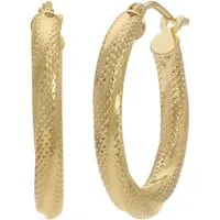 Firetti Paar Creolen Schmuck Geschenk Gold 375 Ohrschmuck Ohrringe
