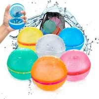 FELIXLEO Bällebad wiederverwendbare Wasserbomben mit Netzbeutel, Sommergeschenk., (12-tlg)
