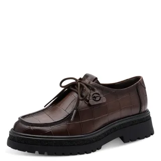 Tamaris - Da.-Schnürer mocca croco - Gr. - 41