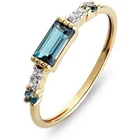 CHRIST Goldring CHRIST Damen-Damenring 1 Topas