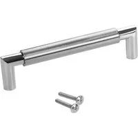 SO-TECH® Möbelgriff Stangengriff E9 echt Edelstahl Ø 16 mm BA 128 - 640 mm (10-St), Bohrlochabstand (BA) 128 mm, silber, inkl. Schrauben