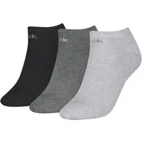Calvin Klein Sneakersocken CK WOMEN SNEAKER (3 Paar) schmales Rippenbündchen, Cotton-Mix, elastisch