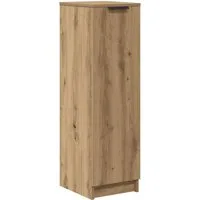 vidaXL Schuhregal Schuhschrank Artisan-Eiche 29,5x35x100,5 cm Holzwerkstoff, 1-tlg.