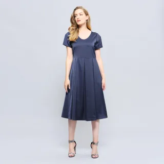 Skater-Satin-Kleid
