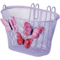 Basil Fahrradkorb Vorderrad-Kinderkorb Jasmin Schmetterling, 20 x 28 x 19 cm, engmaschig (0-tlg)