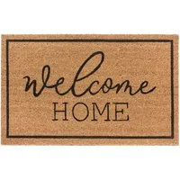 HANSE Home Fußmatte Mix Mats Kokos Welcome Home, Türmatte, rechteckig, Höhe: 15 mm, Kokos, Schmutzfangmatte, Outdoor, Rutschfest, Innen, Kokosmatte, Flur