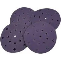 adena365 Schleifscheibe Schleifscheiben 150mm Keramik Klett Exzenterschleifer Set, (Je Körnung 5 Schleifscheiben), Keramikkorn, Hohe Standzeit, Hoher Materialabtrag, Klettbefestigung
