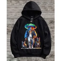 RMK Kapuzenpullover Herren Pullover Hoodie Winter Langarm Hund American Stafford Bulldogge Oversize Schnitt