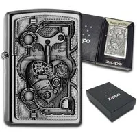 Zippo Feuerzeug Zippo Love Hearts, Benzinfeuerzeug Geschenkbox, Liebe und Herz, Perfekt als Geschenk für Paare, Hochzeit, Jahrestage & Valentinstag