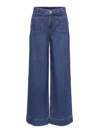 JDY - High-Waist Wide-Leg Jeans - JDYVEGA blau - Gr. - 32