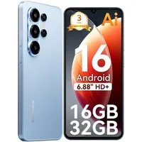blackview Blackview Android 16 6,88'' 5000mAh 32MP 6GB+128GB Dual SIM Smartphone (6.88 Zoll, 32 GB Speicherplatz, 32 MP Kamera, Fingerabdruck, Dual SIM 4G, Android 16)
