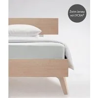 fleuresse Spannbettlaken Comfort, Jersey-Elasthan, Gummizug: rundum, (1 Stück), langlebig & bügelfrei,Perfekte Passform durch POWER-STRETCH