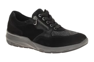 Waldl?ufer 831M01 M-TONIA Schwarz bequeme Slipper Halbschuhe