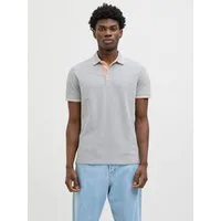 Jack & Jones Poloshirt JJEPAULOS Poloshirt mit klassischem Kragen und figurbetonter Form Logostickerei, modisch, schmal, Baumwolle, Polokragen