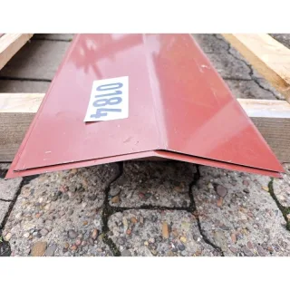 Firstblech Aluminium | 2,20 m Länge | Rotbraun ( RAL 8012 )