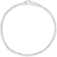 Unique Armband Königsketten Design 2 mm vierkant aus Sterlingsilber KA0020-F
