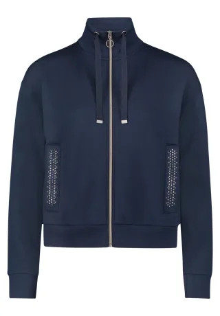 betty barclay - so cosy - - Shirtjacke dunkelblau - Gr. - 40