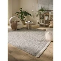 benuta Wollteppich Rocco, rechteckig, Höhe: 5 mm, Teppich Wohnzimmer, Schlafzimmer, Esszimmer, Flur, Kunstfaser, Cozy