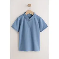 Next Poloshirt Kurzärmeliges Polohemd mit Reißverschluss (1-tlg)