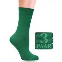 Fiera Besa Businesssocken (3 Paar) Damen Socken mit Lycra Komfortnaht, elastische Socken