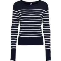 ONLY CARMAKOMA Strickpullover CARVIVIA LIFE LS BUTTON DETAIL O-NECK