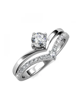 Zinnia Ring - Silber und Kristall