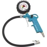 Reifenfüll-Messgerät 9041-1, Reifen-Füllgerät blau/schwarz, Messbereich bis 12 bar