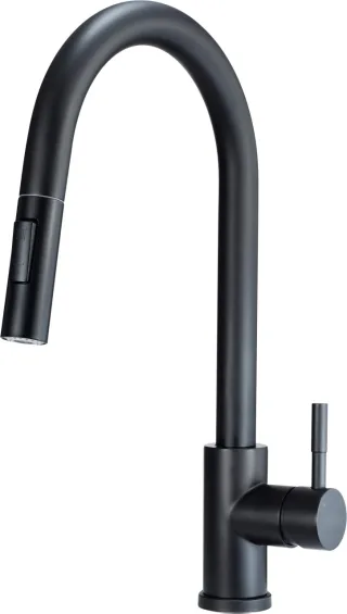 Neuesbad Serie 330 Spültischarmatur mit PULL OUT Auslauf, Schwarz NB1DEBBMN72M1