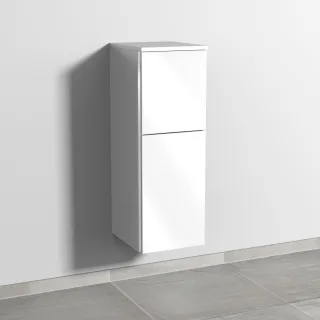 Sanipa 3way Mittelschrank mit 1 Tür und 1 Auszug, Weiß-Glanz, BS12578 BS12578