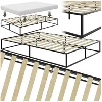 tectake Bettgestell Bett, robustes Stahlgestell