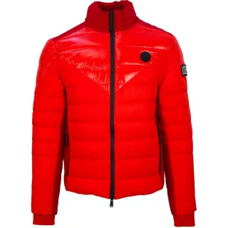 Plein Sport Schlichte gesteppte rote Jacke