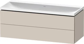Duravit L-Cube c-shaped Set wandhängend Taupe Matt 1200x480x480 mm - LC6953N91910000 LC6953N91910000