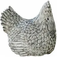 Mirabeau Dekofigur Deko-Huhn Delmonico grau