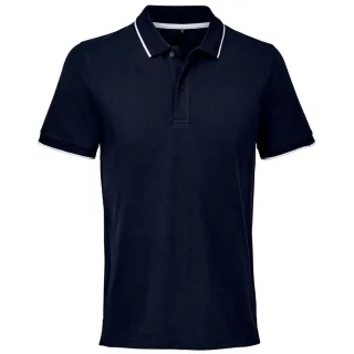 SOLS - "Palermo" Poloshirt für Herren/Damen Unisex (Dunkelblau/Weiß)