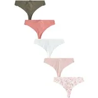 Next String Nahtlose Slips mit Spitze im 5er-Pack, Tanga (5-St)