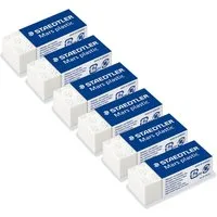 STAEDTLER Radiergummi Staedtler Radierer Mars plastic mini, phthalat- und latexfrei, 6 Stück, Für präzises Radieren, umweltfreundlich