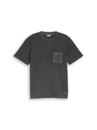 Tom Tailor - T-Shirt im Used-Look tarmac grey - Gr. - L