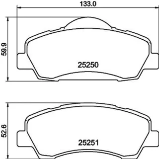 Hella Bremsbel?ge vorne Peugeot 308
