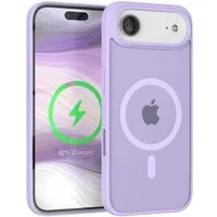 EAZY CASE Handyhülle Outdoor Case MagSafe für Apple iPhone Air 6,5 Zoll, Outdoor Handyhülle MagSafe Bumper mit Kameraschutz stoßfest Hell Lila