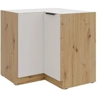 Küchen-Preisbombe Eckunterschrank 90x90 cm Küche SOLANO Kaschmir Küchenzeile Küchenblock Einbauküche