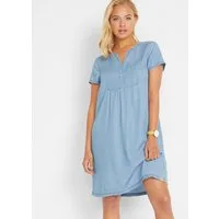 bonprix Jeanskleid für den Casual-Anlass, aus Lyocell (TENCEL), mit kurzem Arm