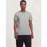 Jack & Jones T-Shirt SPLIT NECK TEE mit V-Ausschnitt