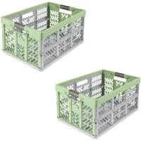 keeeper Klappbox Profi-Klappbox ben eco mit Softgriffen (Set 2 St) 45 l, 54x37x28 cm, 45 l, Soft-Touch-Griffe, zusammenklappbar, leicht zu reinigen