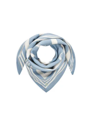 Kaschmirweiches Tuch mit UNIVERSE-Schriftzug (3er-Pack) blau