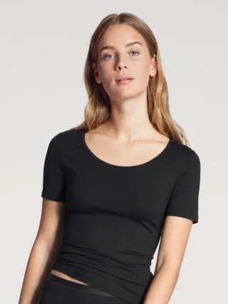 CALIDA - DAMEN Top kurzarm schwarz - Gr. - M