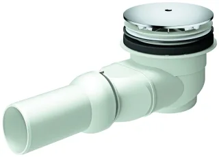 GROHE Ablaufgarnitur für Duschwanne 49534 D: 112 mm Abgang waagerecht chrom, 49534000 49534000