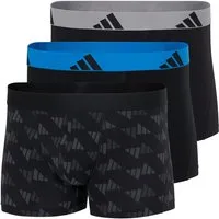 adidas Sportswear Trunk Active Flex Cotton (3er Pack) elastischer Logo-Bund, ohne Eingriff, Single Jersey-Qualität