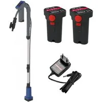Güde Klarwasserpumpe Akku-Regenfasspumpe 12V RFP 12-201-04 + 2 Akkus & Ladegerät
