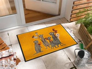 Erdmännchen Pepe, Bo, Paco & Co. wash + dry fußmatte | Größe: 50x75cm