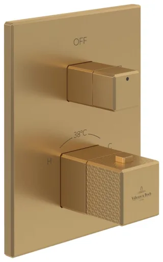 Villeroy & Boch Unterputz-Thermostat 1-Mengereg Mettlach 150x190x129mm Brushed Gold TVT12600100076